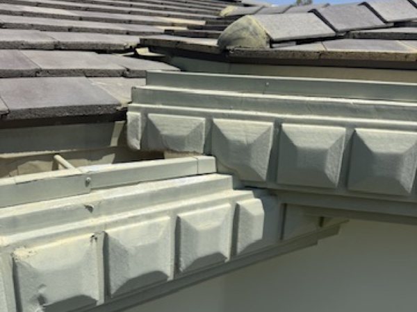 City Seamless straight-face gutter detail on a modern Southern Nevada roofline.