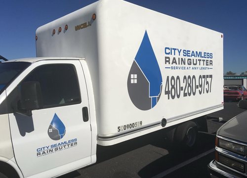 Rain Gutter Repair Las Vegas — City Seamless project photo